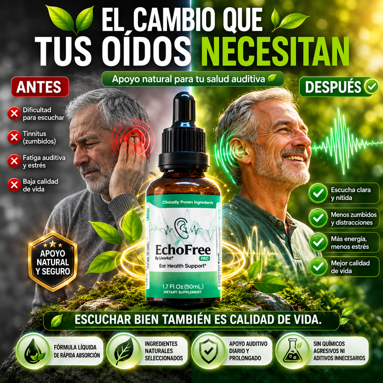 Echofree solución a tus oídos Elimina el zumbido