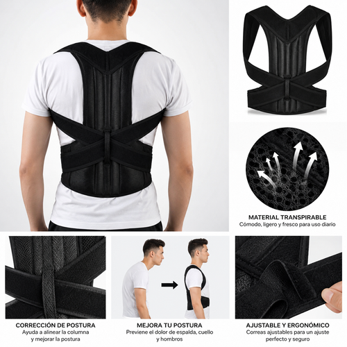 Corrector de Postura de Espalda Doble