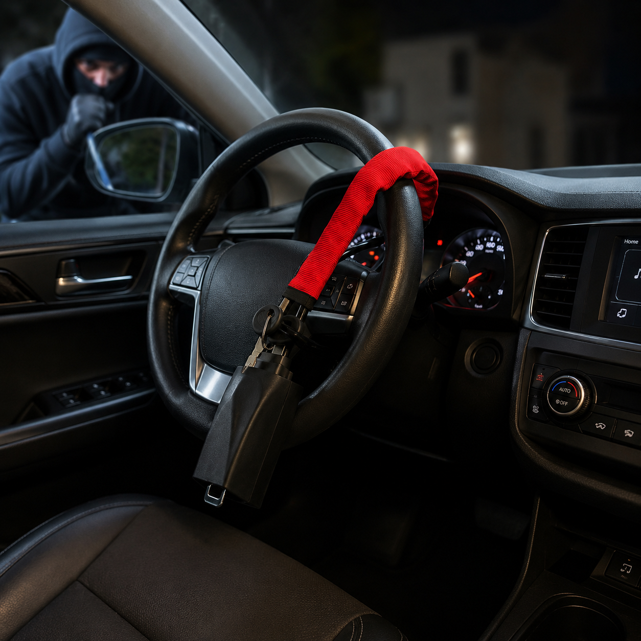Traba Volante Antirrobo Ajustable al Cinturón